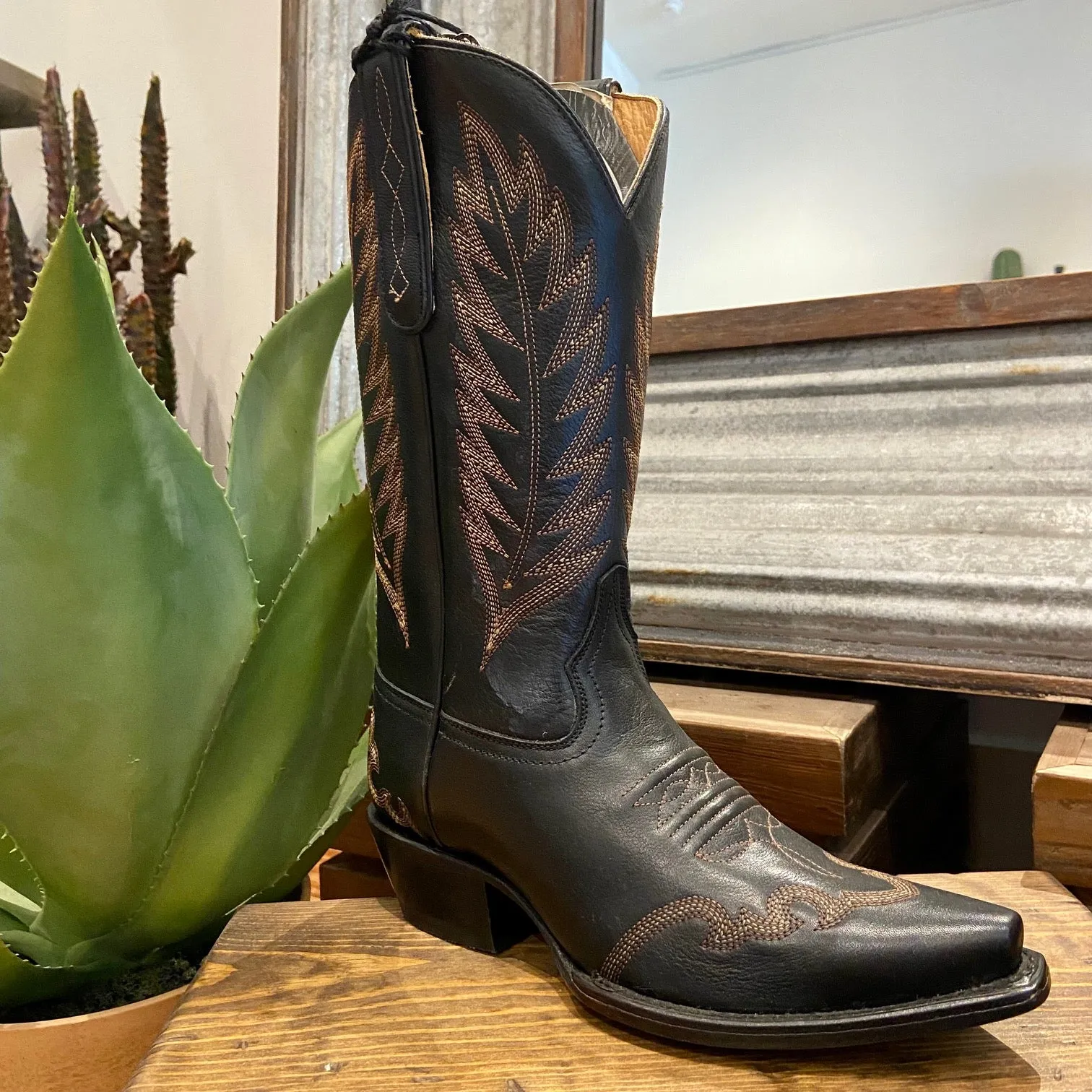 Black Cowboy Boots by Liberty Black