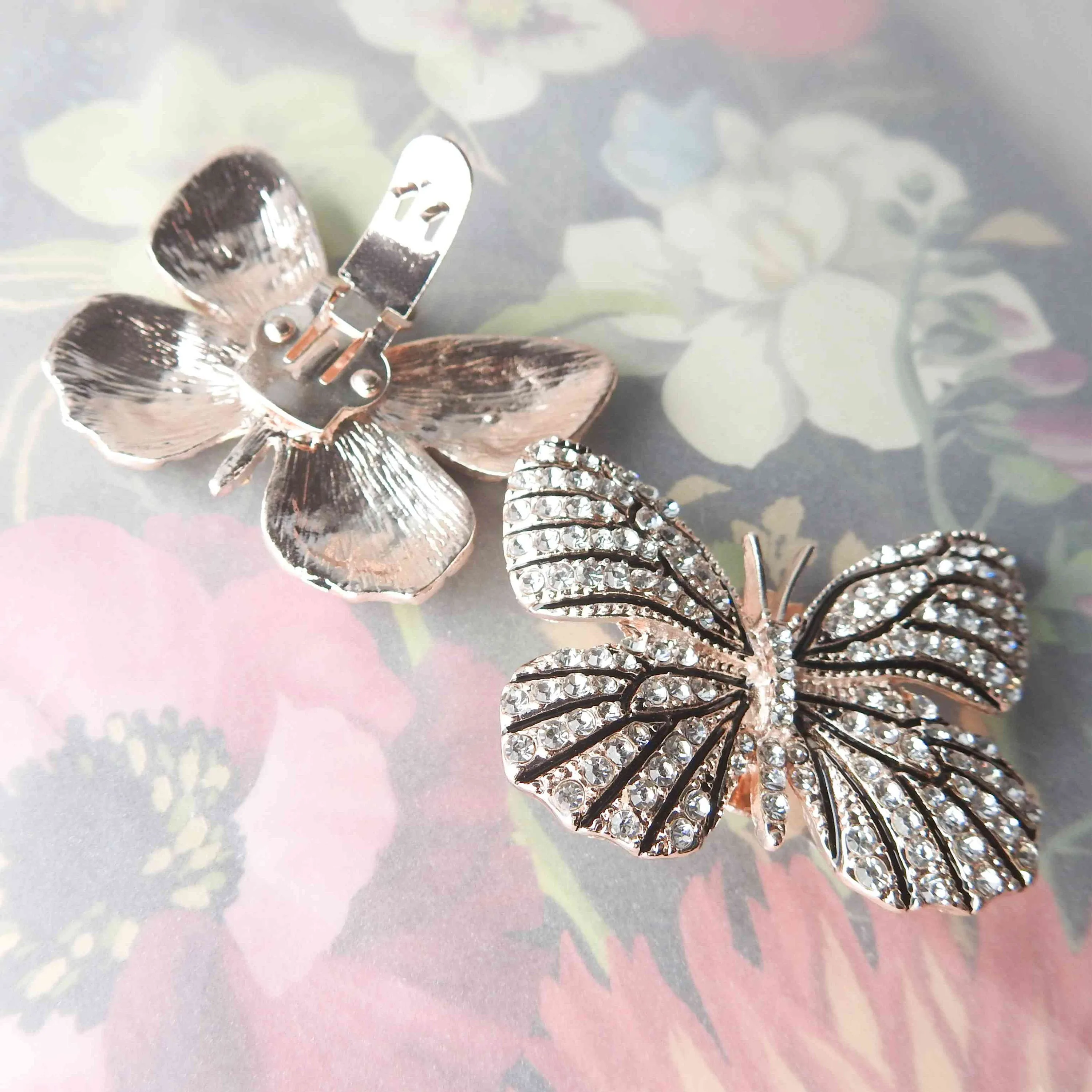 Sparkly Butterfly Clips for Shoes
